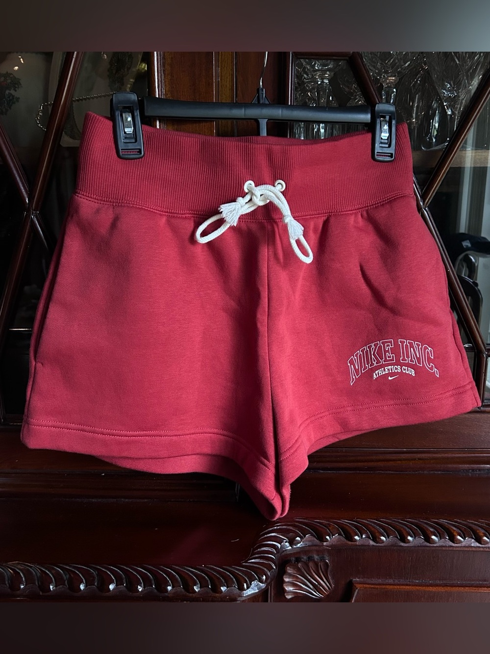 Nike Phoenix fleece Nike Inc. Athletics Club Red Fleece Shorts